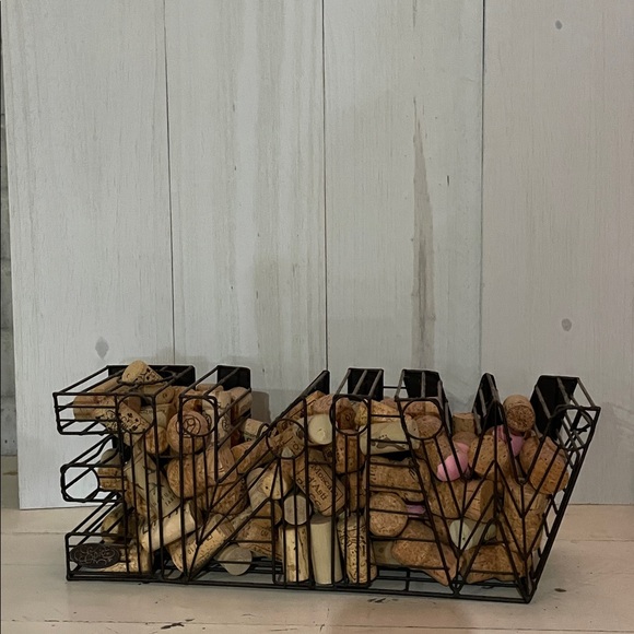 WINE Cork Catcher w/ Corks - Picture 2 of 2